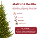 Árvore de Natal Pinheiro 1,80m de Altura - 900 Galhos - Micro LED