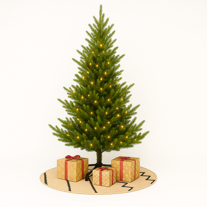 Árvore de Natal 2,10m de Altura - 1.286 Galhos - com luzes LED