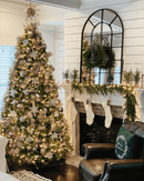 Árvore Realeza com 1200 LEDs Brancos e Coloridos