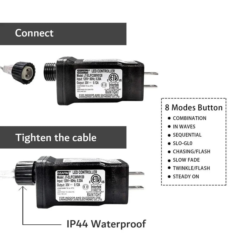 Luzes de Fadas Natalinas IP65 - Encanto e Magia em 50m
