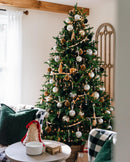 Árvore Rubi Dourado com 800 Luzes Quentes