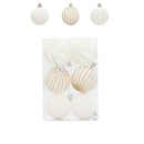 Kit 6 Bolas De Natal 6cm  De Veludo